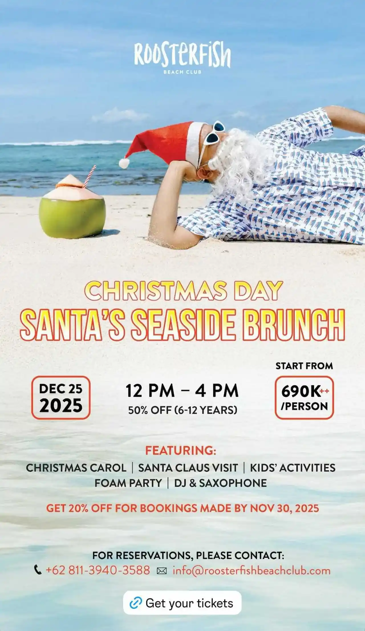 Christmas at Roosterfish Beach Club 2025