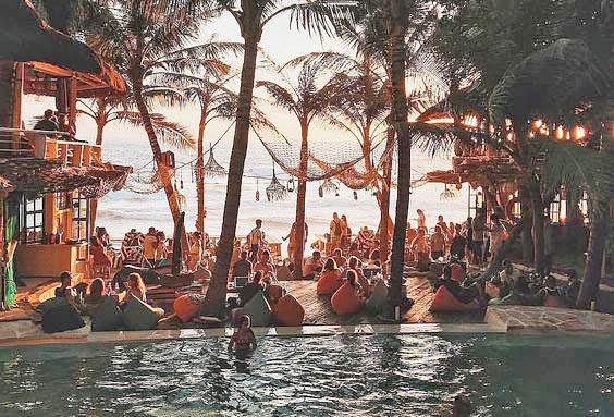 canggu hippest beachfront bar