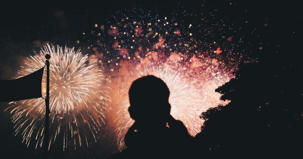 new year fire work