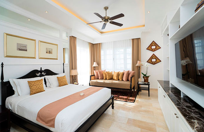 cozy bed setup in The Colony Hotel Bali
