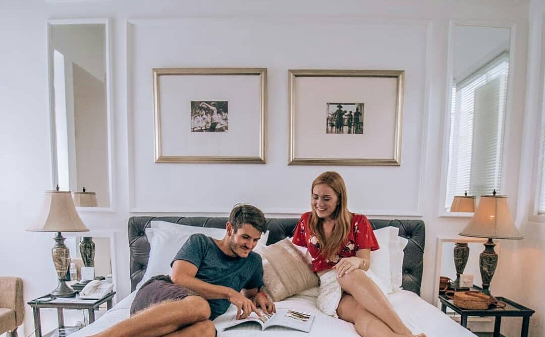 couples in the colony hotel bali