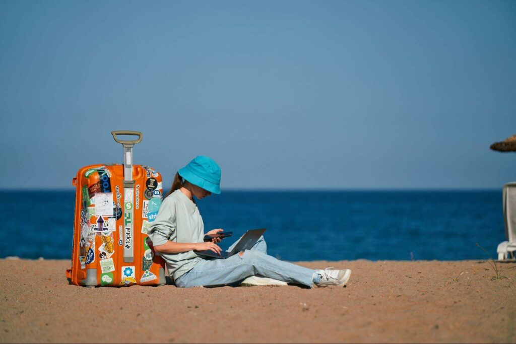 traveling in bali while working remotely