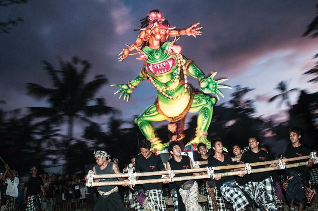 ogoh ogoh bali for nyepi, bali's new year day