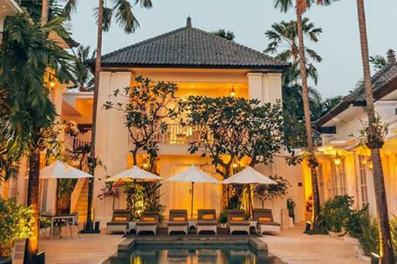 the colony hotel bali view