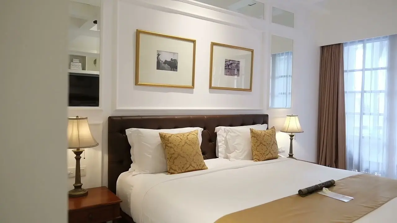 Premium Club Suite Bedroom Design in Room No. 38 at The Colony Hotel Bali, Boutique Hotel Experience