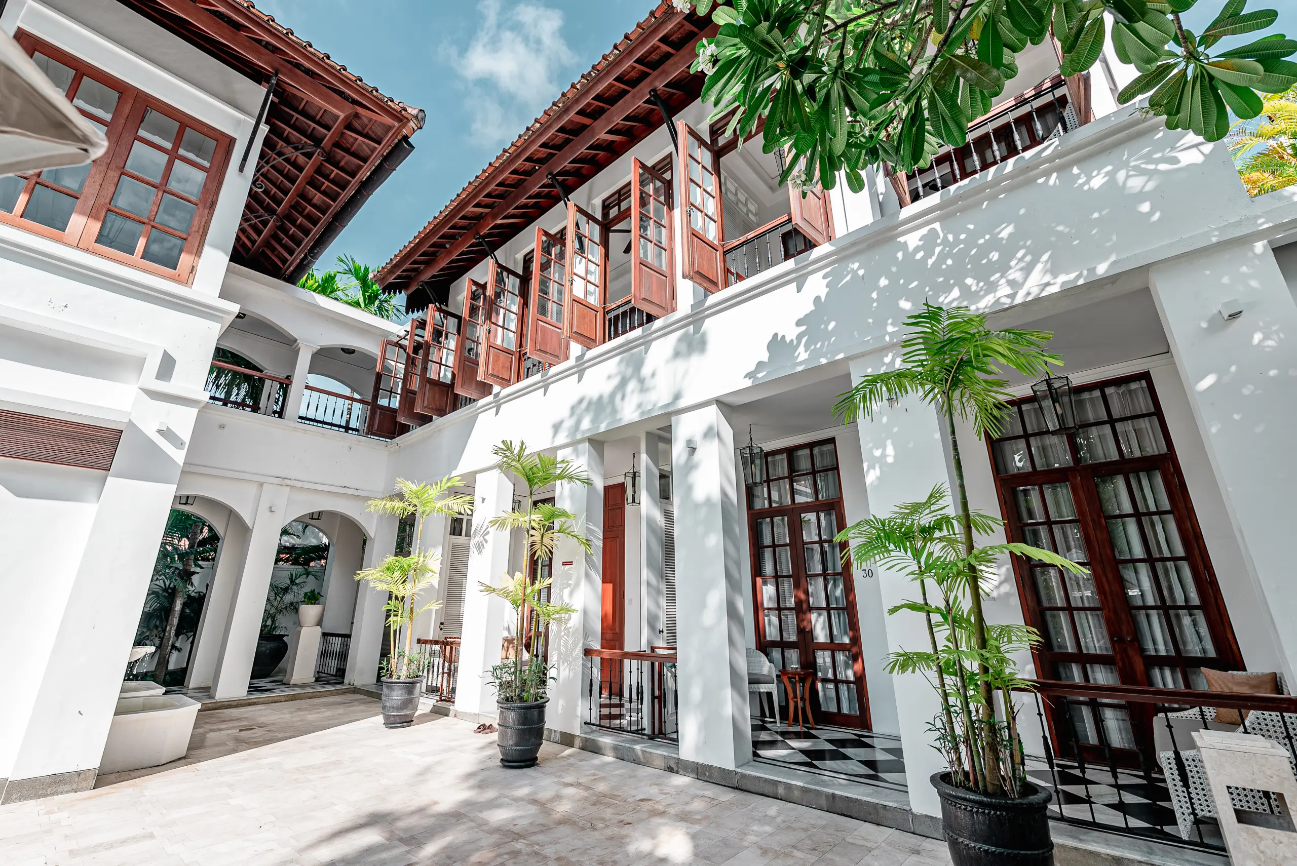 Architectural View from Ground Up of Club Premier Room at The Colony Hotel Bali, Boutique Stay