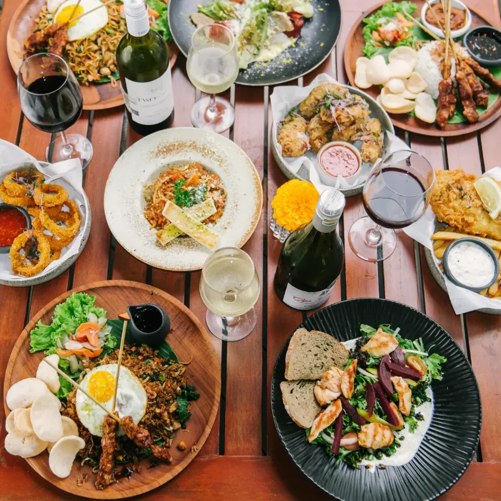 food at the colony hotel bali