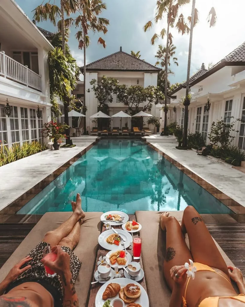 Romantic Poolside Meal for Two at The Colony Hotel Bali