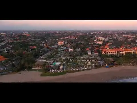 Aerial View of Seminyak Beach, Bali, Popular Destination Near The Colony Hotel Bali