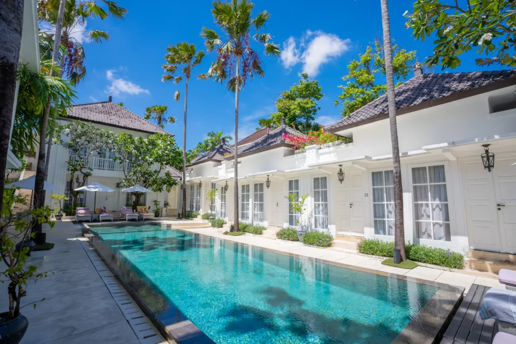 Alternative Perspective of Pool Area at The Colony Hotel Seminyak, Bali Boutique Hotel