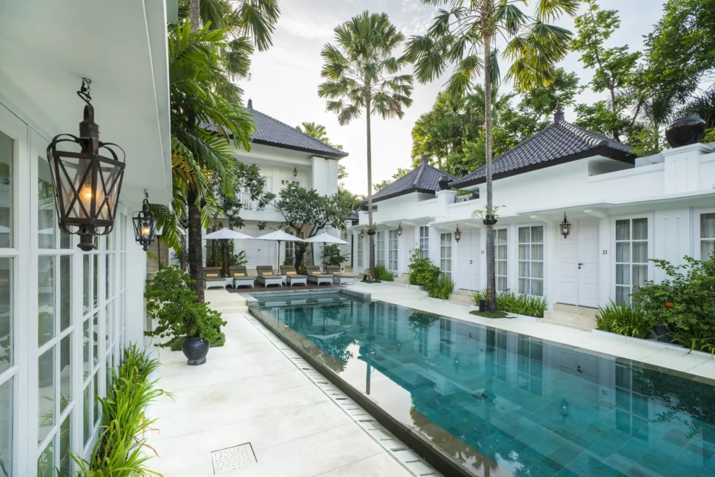 Pool area at The Colony Hotel Bali, a boutique hotel in seminyak