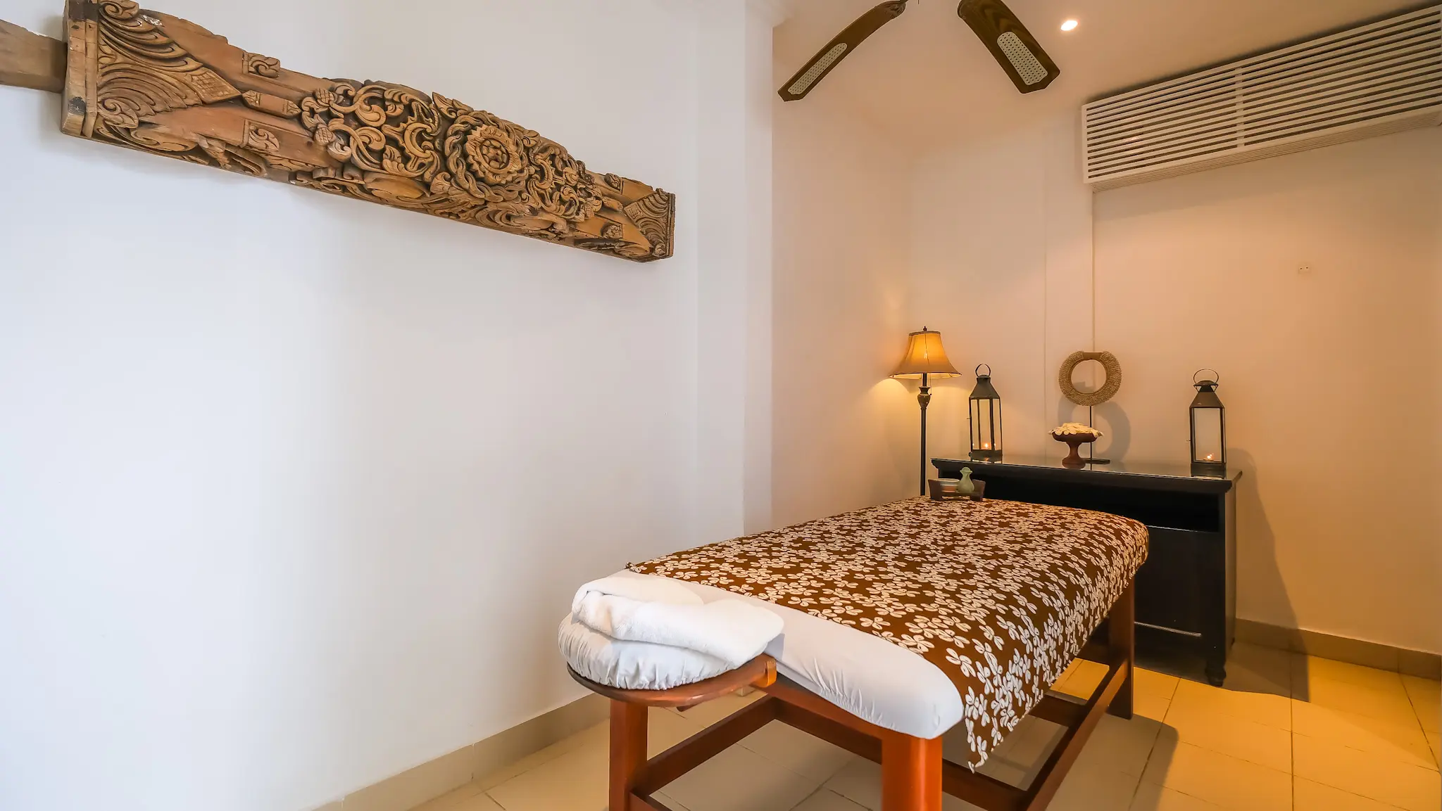 Relaxing massage room at The Colony Hotel Bali boutique hotel
