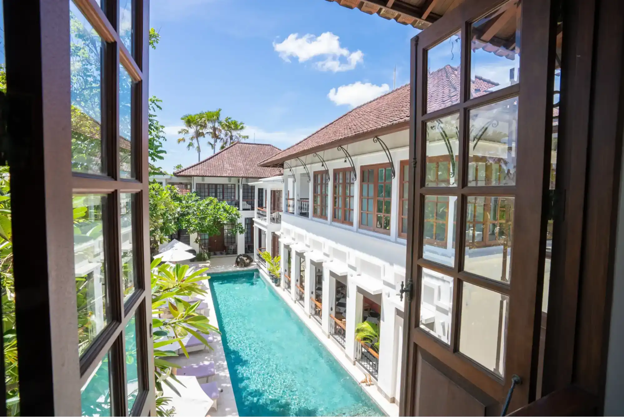 the colony hotel bali view from the room