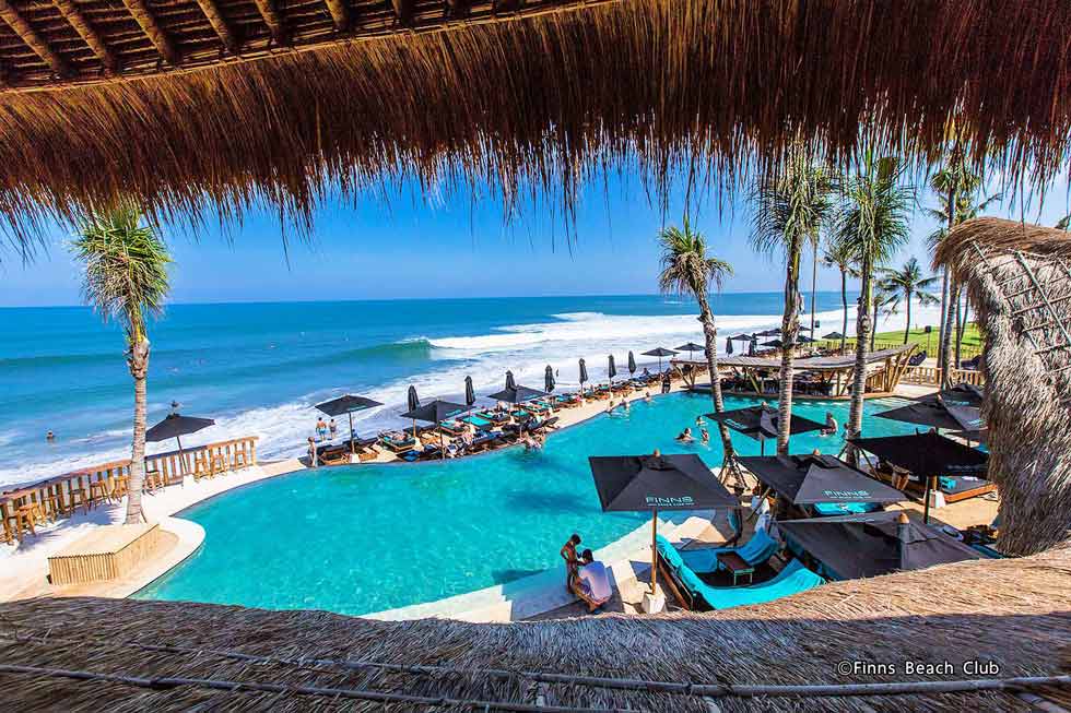 Finns Beach Club near with the colony hotel seminyak