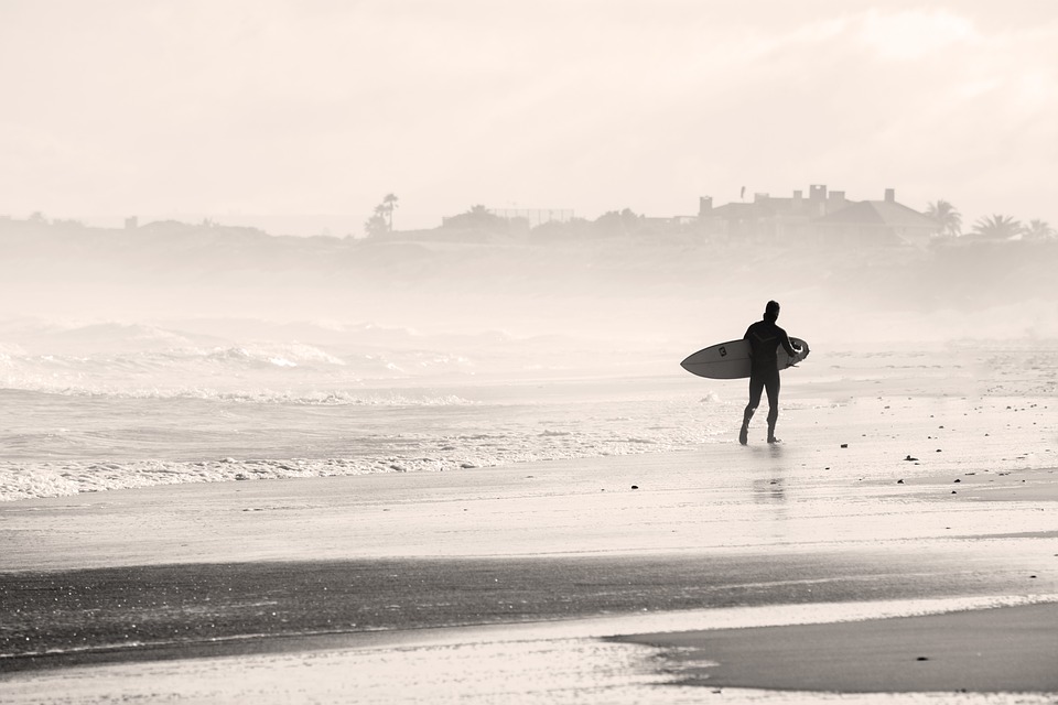 surfing near hotel in seminyak