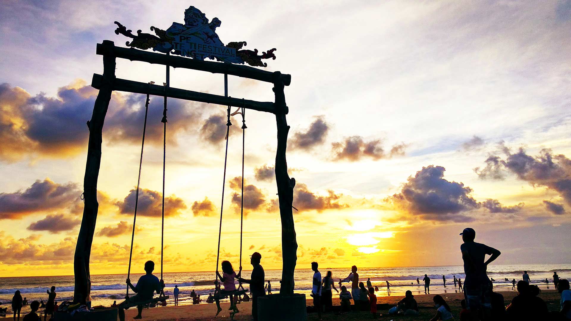 Sunset at Petitenget Beach, Bali