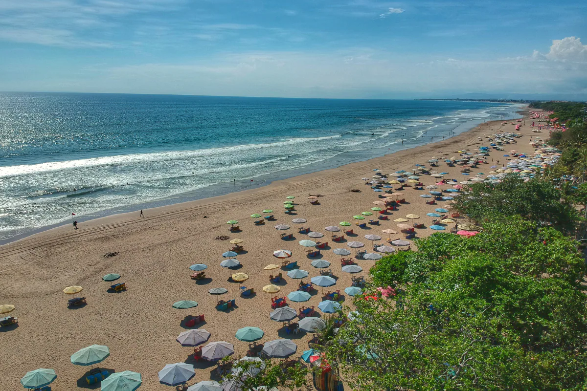 Seminyak beach in Bali