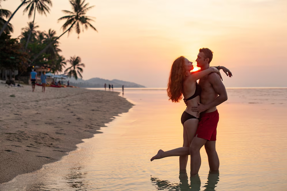 couple honeymoon in seminyak bali