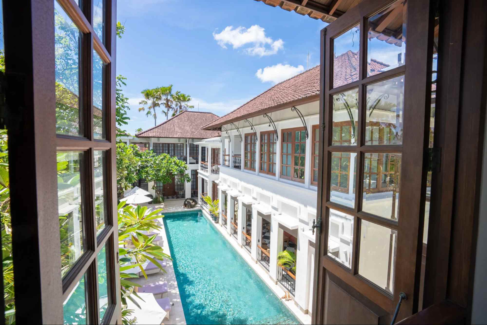view from the room of The Colony Hotel Bali